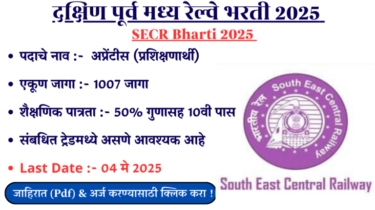 SECR Bharti 2025