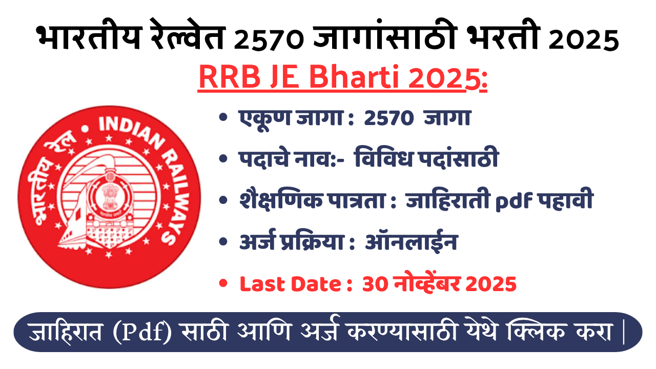 RRB JE Bharti 2025: